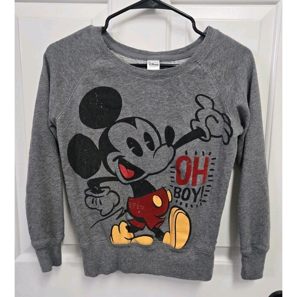 Vintage Disney Store Mickey Mouse OH BOY sweater Womens XS